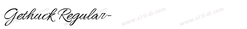 Gethuck Regular字体转换